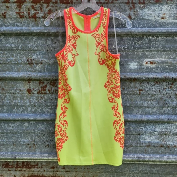 neon tribal dress Shirt Dress